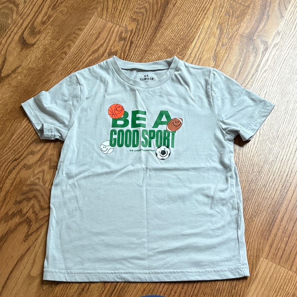Under Armour Kids Gray 'Be A Good Sport' T-Shirt